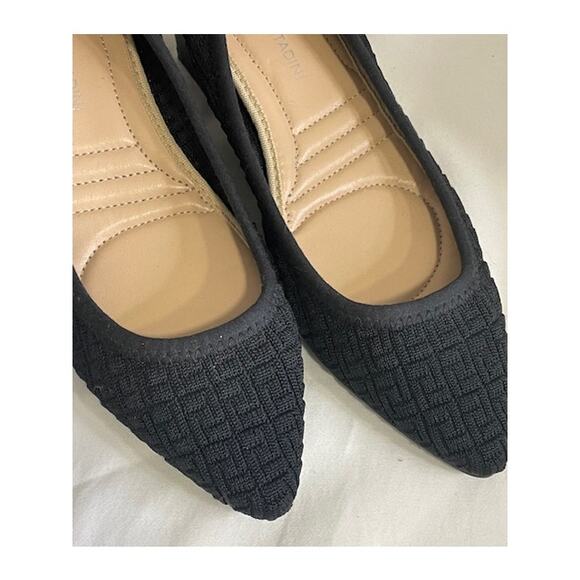 Adrienne Vittadini Size 6.5M Faro Knit Pump Black Office Minimalist - Picture 7 of 9